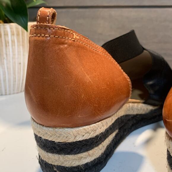 Chloe Nylon Colorblock Pattern Mules Brown & Black Size 8 /38IT - Picture 5 of 9